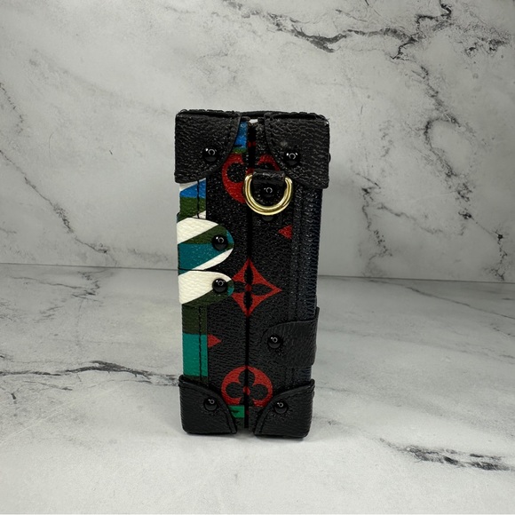 Louis Vuitton Petite Malle Race print checker trunk crossbody leather LV bag - Picture 6 of 16